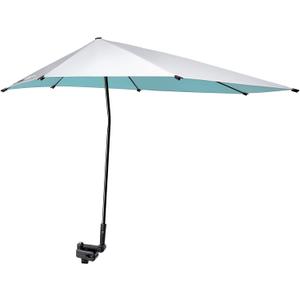 G4Free UPF 50+ Adjustable Beach Umbrella XL with Universal Clamp for Chair Stroller Wheelchair Golf Cart Bleacher Patio, 1.37 Inches