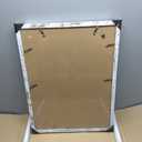 18x24 Frame Set of 2, Distressed White Wood Style - Display 18 x 24 Poster without Mat or 16x20 Picture with Mat, Wall Mounting Horizontal and Vertical