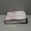 Cream White Blackout Drapes 96 Inches Long 2 Panels, Linen Room Darkening Fabric Thick for Bedroom Viral Pinch Pleated Window Curtains 96 Inches Long with Hooks Sound Deadening Insulated Thermal Cute