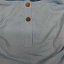 Womens Plus Size Tank Tops Summer Sleeveless Henley T-Shirts Tops Casual Button Down Tunics Shirts (4X-Large, 01-sky Blue)