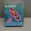 SLOOSH Inflatable Pool Floats Lounger Adult, Pool Float Lounge Raft Floaties Water Floating Recliner Chair with Cup Holders Foot Rest Swimming Floaty