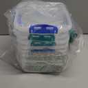 4 PCS Sandwich Containers - 100% Airtight & BPA-Free & Microwave & Dishwasher Safe Kitchen Storage Containers with Upgraded Snaps, 2 heightened Containers for Lunch Boxes and 2 normal version