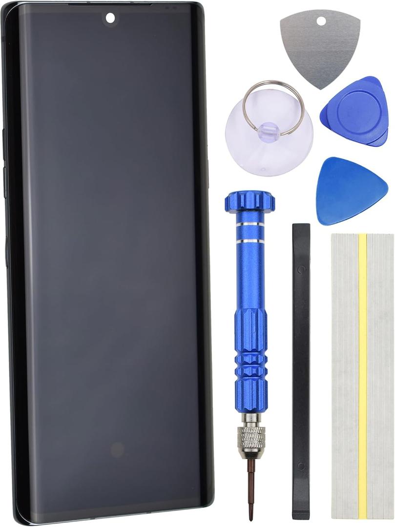 P-OLED Display Assembly Screen Replacement for LG Velvet 5G LM-G900N with Frame Assembly Gray 6.8"