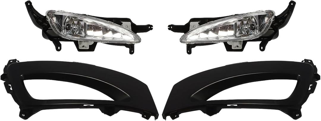 922012T010 Pair Front Bumper Fog Lights Compatible with 2011-2013 Optima w/Left and Right Fog Lamp Cover 922022T010 865512T000 865522T000