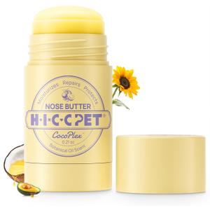 HICC PET Nose Balm for Dog & Cat - Moisturizes Repairs Soothes Dry/Cracked Nose - Dogs Snout Soother with Fermented Coconut Oil, Dog Nose Butter Daily Care & Protection - All Natural & Lick Safe (4)
