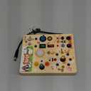 Joyreal Montessori Busy Board Wooden Sensory Toys for Toddler with LED Light Up Switch, Baby Fidget Board Travel Toys for 18+ Months, 1 2 3 Year Old Boys Girls Toddler Toy Gifts (Farm)