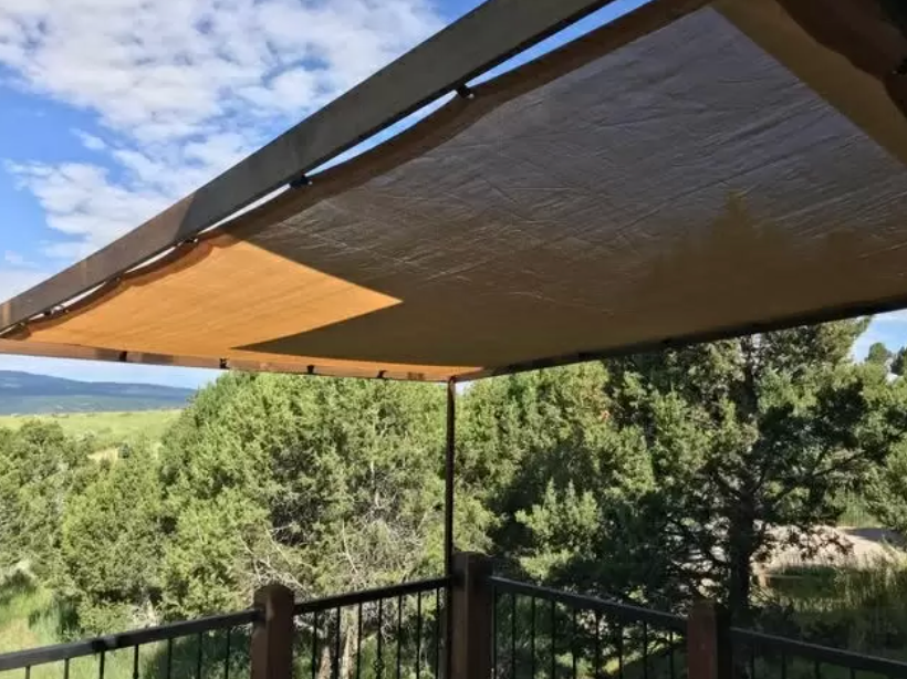 High-Density Woven Poly-mesh Shade Tarp.