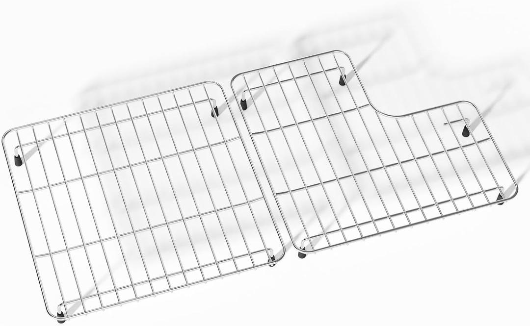29.12" x 14.7" Sink Rack for Bottom of Sink for Kohler K-6639-ST Whitehaven and 6488 Farmhouse Sink Protectors Compatible, 304 Stainless Steel kohler Farmhouse Sink Protectors