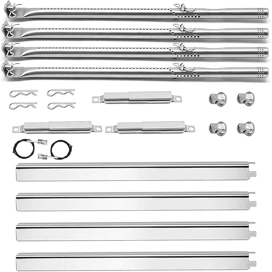 Grill Replacement Parts for Charbroil Performance 4 Burner 463354021 463365522 463353021 463351021 463351221, G327-2100-W1 Burner, G325-0002-W1 G428-5102-W1 Heat Tent, Igniters, Crossover Tube