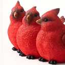 Cardinal Bird Planter  Triple Red Cardinal Resin Succulent Pot, Small Decorative Flower Pot with No Drainage Hole for Indoor & Outdoor Home Dcor