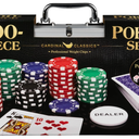 Spin Master Games, Cardinal Classics, 300Piece Poker Set with Aluminum Carrying Case & Professional Weight Chips & Poker Dice, for Ages 8+
