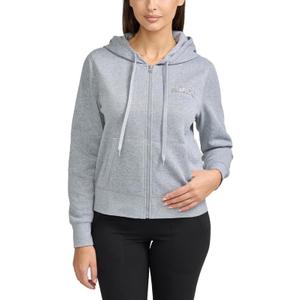 AEROPOSTALE Women's Fleece Zip Up Hoodie (Large, Gray Heather)