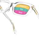 VISOONE Progressive Multifocal Reading Glasses Spring Hinge Blue Light Blocking for Women and Men readers 2.5x