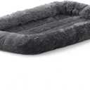 MidWest Homes for Pets QuietTime XS Dog Bed  Gray Faux Fur Bolster, Ultra-Soft and Machine Washable, Fits 22-Inch Crates and Carriers, for Small Dogs and Cats (Grey)