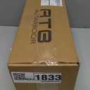 Exhaust Tip 3 Inch Inlet, 3" Inlet 5" Outlet 12" Overall Length Stainless Steel Chrome-Plated Exhaust Pipe,Angle Cut,Weld On,Chrome Black
