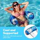 SLOOSH Inflatable Pool Floats Adult,Lounge Chair Adult with Plant Pattern,Floating Water Hammock,Blow up Pool Noodles Rafts for Relaxing Swimming Party Summer Water Beach Lake Fun