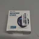 EBODA Bluetooth Shower Speaker, Portable Bluetooth Speakers, IP67 Waterproof Wireless Speaker with LED Light, Floating, 2000mAh, True Wireless Stereo for Kayak, Beach, Gifts for unisex - Black