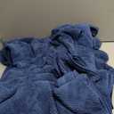 8 Piece Large Navy Family Bath Towel Set-2 Oversized Bath Towel Sheets,2 Hand Towels,4 Washcloths-600GSM Soft Highly Absorbent Quick Dry Beach Chair Towels Woven Towels for Bathroom Hotel and Spa