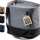 Bentoheaven Insulated Lunch Tote for Work - Durable Materials, Variable Strap/Handle, Wide Opening - Cooler Lunch Bag for Women & Men - Fits all major Bento Lunch Boxes and Other Containers (Gray)