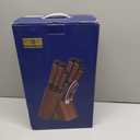 HOSHANHO 8 Pieces Knife Set, Japanese High Carbon Steel Kitchen Knives Set with Block, Hand Forged Ultra Sharp Chef Knife Set with Ergonomic Rosewood Handle