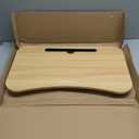 Mind Reader Lap Desk Laptop Stand, Bed Tray, Folding Legs, Couch Table, Portable, MDF, 23.25" L x 13.75" W x 10.5" H, Beige