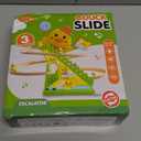 Duck Climbing Toy Set Electric Light Slide Climbing Toys for Automatic Stairs,Playful Santa Race Game Christmas Roller Climbing Toys with LED Light and Music for Toddlers Boys Girls