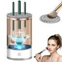 Electric Makeup Brush Cleaner Machine, Professional Automatic Cosmetic Brush Cleaner for Fast and Deep Cleaning, Compatible with All Brush Sizes