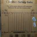 Cumbor 29.7-40.6" Baby Gate for Stairs, Mom's Choice Awards Winner-Dog Gate for Doorways, Pressure Mounted Auto-Close Pet Gates for Dogs Indoor, Safety Child Gate with Easy Walk Thru Door, Black
