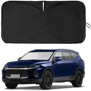  for Chevy Car Equinox 2005-2017 Windshield Sunshade Foldable Sun Shield, Front Window Shade for Chevy Silverado Traverse Tahoe Custom Fit Sun Visor Accessories Protector 210T Reflective Cover Block UV : Automotive
