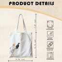 Stylish Girl Themed Tote Bag, Fashionable Canvas Bag for Daily Use, Ideal Gift for Cat Lovers & Fashion - Forward Women