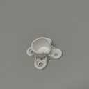 25 Packs 1/2 inch PVC Flange Table Leg Cap Fittings Furniture Screw Tab Caps for Building Furniture Support Feet Making Storage Shelves
