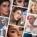 4 x Gold Glitter Freckles Face Tattoo, Makeup Patch - Freckle Makeup, Faux Freckles Waterproof Temporary Tattoos Cute Glitter Makeup Accessories For Women - 8 Pcs