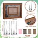 Qunclay Blended Family Unity Sand Ceremony Kit Photo Frame Wedding Unity Wood Picture Frame Together We Make a Family Sand Ceremony Kit Picture Decoration for Wedding Home Keepsake Supplies