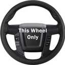 Steering Wheel Cover for Ford F150 2009-2014/ Ford Expedition 2015-2017, Car Steering Wheel Cover Protector Accessories for Ford (Black)