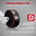 Big RED ATR39001R-1 Torin Boat Trailer Jack with Single Wheel (6 Inch): Swing-Back Bolt-On Heavy Duty Swivel Tongue Trailer Jack, 1000 Lbs. Capacity