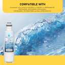HX2019F-A HX2019FR-A Water Filter Replacement, Compatible With Hisense HRM260N6TSE, HRFD560SW, HRCD585BW, HRFD634BW, HRCD650BW, HRCD586TBWB and Mora MRM260N6TSE