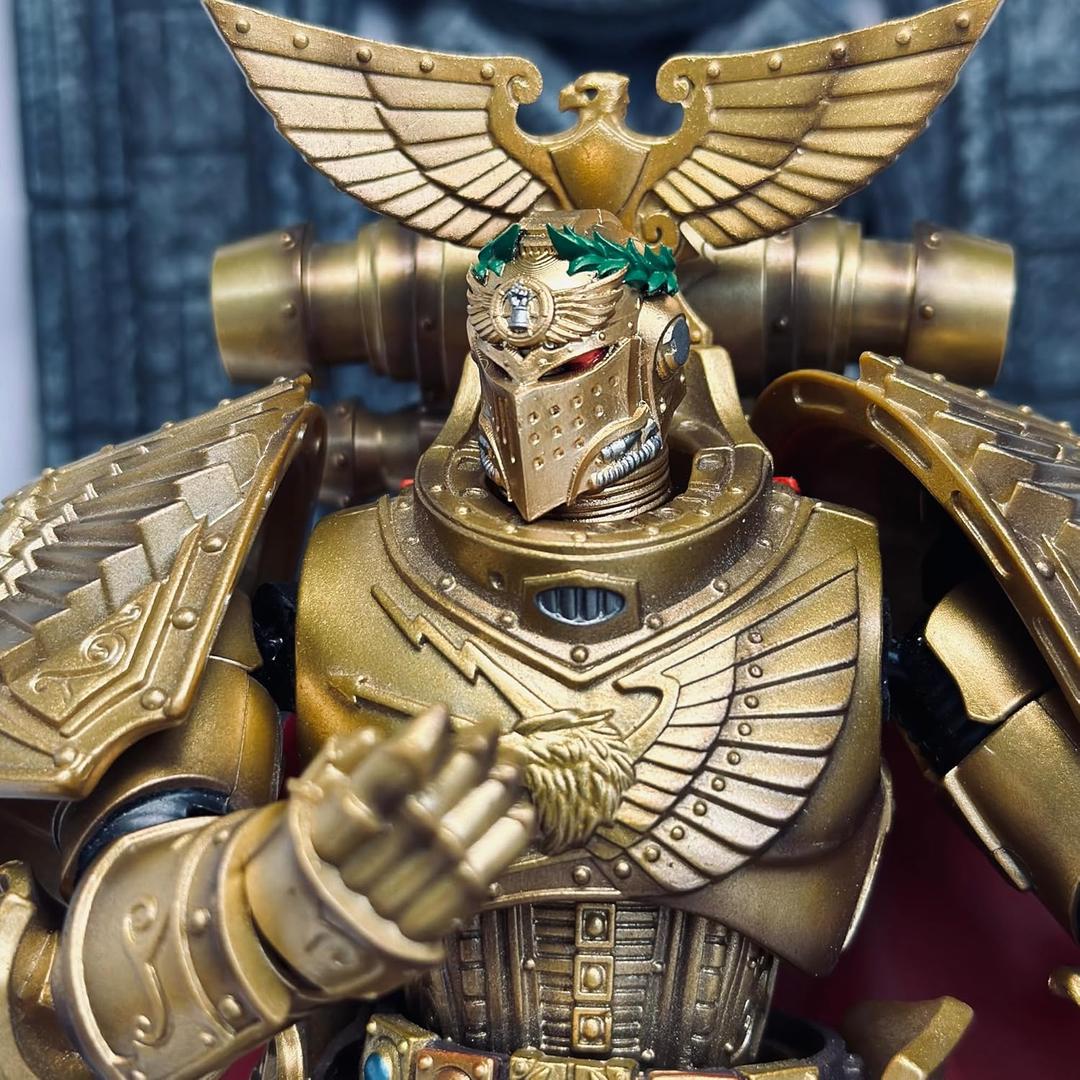 WH Parts Helmet Accessories IF - Rogal Dorn - PVC Soft Rubber Model Accessories Applicable to JOYTOY Products - Age 15 +