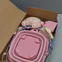 Dreamon Beach Toys Set for Kids 3-10, Collapsible Sand Buckets with Beach Molds and Mesh Bag, 3 Pack Shovels Set Sand Toys for Beach, Sandbox Travel Toys for Toddlers Kids (Pink/Orange/Blue)