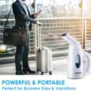 URPOWER Steamer for Clothes Steamer, Portable Handheld Garment Fabric Steamer Fast Heat-up Powerful Clothes Steamer with High Capacity for Home and Travel - Not for Abroad