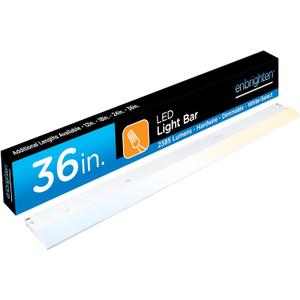 Enbrighten 36 inch Hardwired Under Cabinet Lights, 2385 Lumens, Five White Settings from (2700K-6500K), Full Range Dimmable, Under Counter Light, Linkable Under Counter Lights for Kitchen 82923-T1
