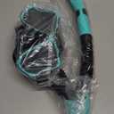 Greatever Dry Snorkel Set,Panoramic Wide View Anti-Fog Scuba Diving Mask,Professional Snorkeling Gear for Adults Kids (Large, Black Orange)