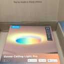 Govee Smart Ceiling Light 4300LM, RGBIC LED Ceiling Light Fixture Works with Matter, Flush Mount Light Fixture, DIY Colors, 2700K-6500K Dimmable for Bedroom, Living Room, 15 Inch, 1 Pack White