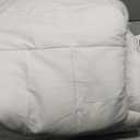 COHOME Premium California King Size Comforter, All-Season Quilted Down Alternative Duvet Insert, Luxury Hotel GentleSoft Comforter with Anti-Clump Tech & 8 Tabs - Reversible - White 96x104 inches