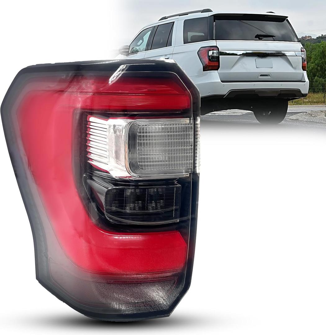 LED Tail Light Assembly Compatible with Ford Expedition 2018 2019 2020 2021 Left Driver Side Rear Tail Light Replaces JL1Z-13405-H