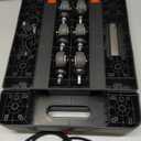 Folding Hand Truck, 500 LB Heavy Duty Luggage Cart, Utility Dolly Platform Cart with 6 Wheels & 2 Elastic Ropes for Luggage, Travel, Moving, Shopping, Office Use, Black