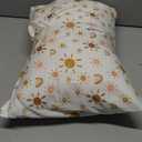 Toddler Pillow,13X18 Toddler Pillows for Sleeping, Machine Washable Kids Pillow with Pillowcase, Perfect for Travel, Toddlers Cot (Sunshine Rainbow)