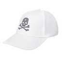 Ideeze Skull Pattern White Vintage Baseball Cap Men Women Adjustable Sports Dad Hat
