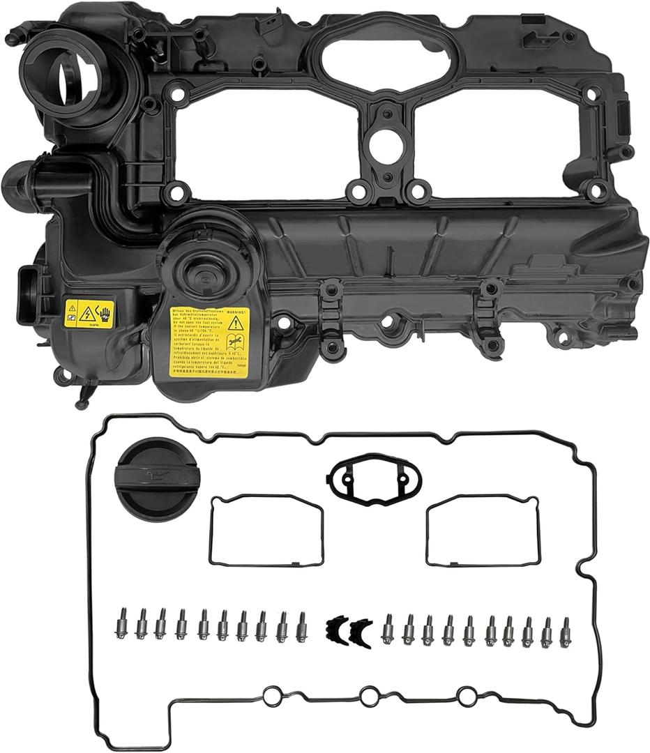 N20 Engine Valve Cover for BMW F10 F11 F25 F20 F30 F31 F33 2012-2018 528i 528i xDrive 328i 328i GT xDrive 320i X1 X3 X5 428i z4 Replaces# 11127588412 11127588418 11127625477 V208711 15186739