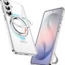 JETech 360 Rotatable Ring Stand Case for Samsung Galaxy S26, Clear | Compatible with MagSafe, Clear Back, Stand & Ring Holder, Shockproof Protection