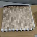 BeNice Peel and Stick Backsplash for Kitchen, Metal Tile Backsplash Peel and Stick Mosaic Tile for Wall Fireplace(Gold New,10sheets)